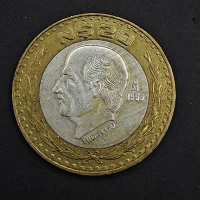 【淘币小摊】实时拍第九百零二拍   银币场    每周一统一发货 墨西哥1993年20比索银芯币