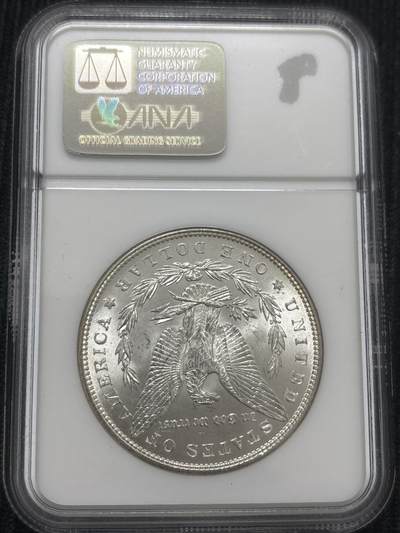 文馨钱币收藏第 303 场，【五一钱币荟，收藏盛宴】长期接代拍业务 NGC MS64  1885 年美国摩根鹰洋银元 老盒严评，炸裂转光，无需多言，细节看图