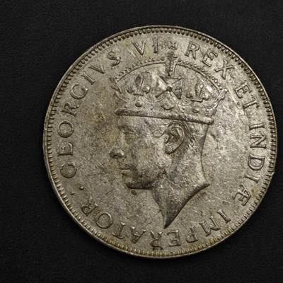 【淘币小摊】实时拍第九百零二拍   银币场    每周一统一发货 英属东非1944年乔治六世一先令银币