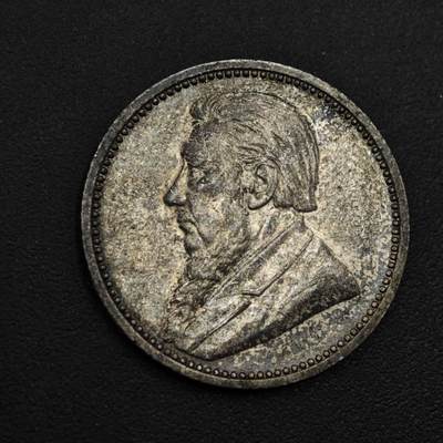 【淘币小摊】实时拍第九百零二拍   银币场    每周一统一发货 南非德兰士瓦1895年6便士银币