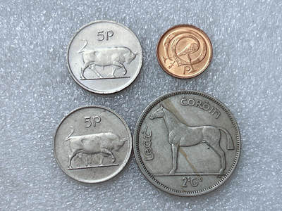 第一海外回流一元起拍收藏 散集专场  第313期 爱尔兰硬币 4枚