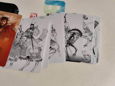 第114期阳大大卡牌拍卖第114期（持续收拍品，周五晚上九点截拍，进群福利早知道） 【线稿】焱卡 燎原黄子鉴三国 官渡之战篇   线稿