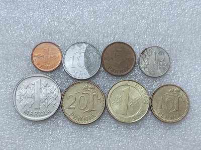 第一海外回流一元起拍收藏 散集专场  第313期 芬兰硬币 8枚