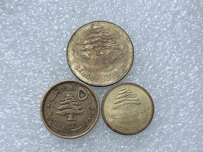 第一海外回流一元起拍收藏 散集专场  第313期 黎巴嫩硬币 3枚