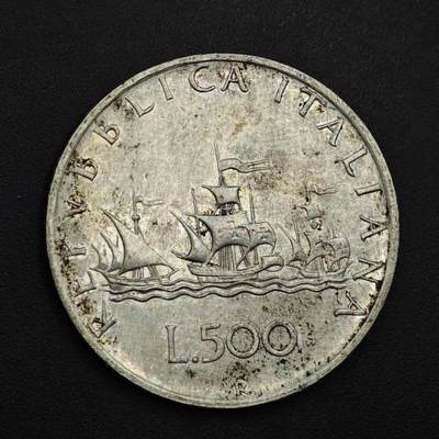 【淘币小摊】实时拍第九百零二拍   银币场    每周一统一发货 意大利1959年帆船女神500里拉银币