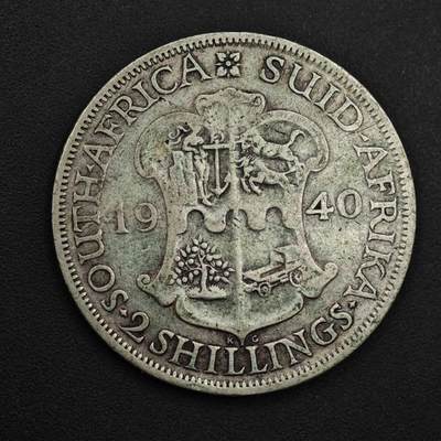 【淘币小摊】实时拍第九百零二拍   银币场    每周一统一发货 南非1940年乔治六世2先令银币