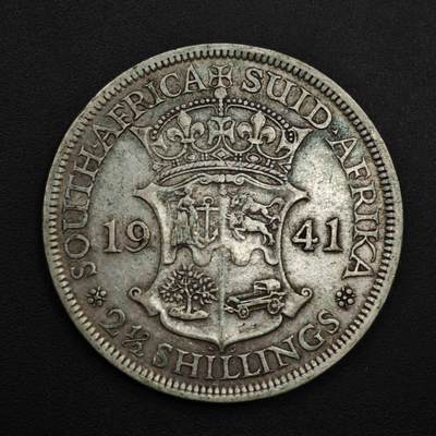 【淘币小摊】实时拍第九百零二拍   银币场    每周一统一发货 南非1941年乔治六世2.5先令银币