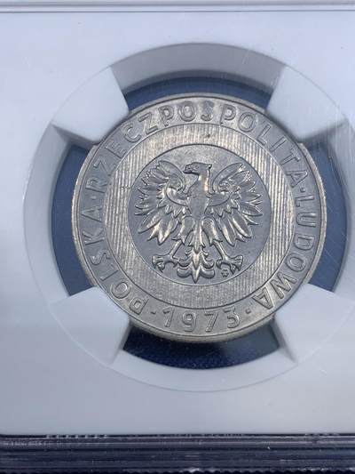 《竞宝斋》第484场 周日，周一，周二 3场连拍 （全场包邮）20级店铺 欢迎送拍 NGC MS65 PROBA 少见 波兰1973年20兹罗提 流通版 样币