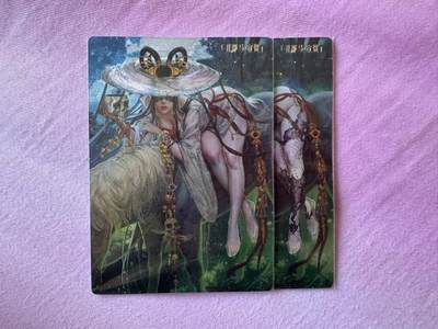 月落卡牌大清仓第10期 异界水浒神姬   卡玩帕克   丑郡马宣赞   双联粗闪卡两张