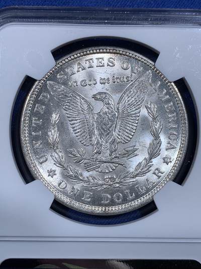 《竞宝斋》第484场 周日，周一，周二 3场连拍 （全场包邮）20级店铺 欢迎送拍 NGC MS63 美国1921年摩根1美元银币