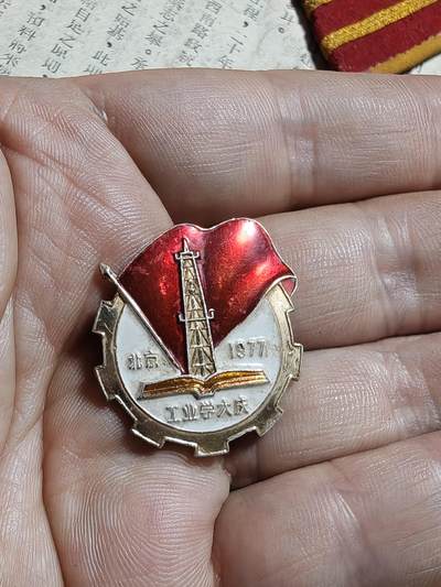 勋章徽章奖章纪念章杂项拍卖 1977年全国工业学大庆纪念章