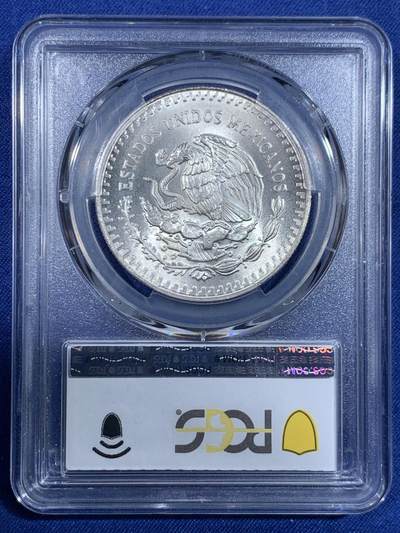 《竞宝斋》第484场 周日，周一，周二 3场连拍 （全场包邮）20级店铺 欢迎送拍 PCGS MS66 墨西哥 1990年 1盎司 自由女神银币 世界主流投资银币之一 老版币面