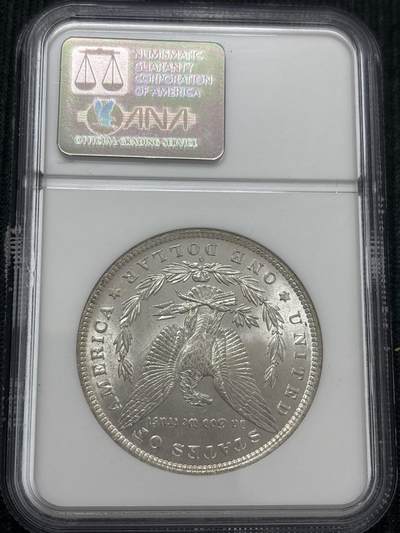 文馨钱币收藏第 303 场，【五一钱币荟，收藏盛宴】长期接代拍业务 NGC MS64 1884 年美国摩根鹰洋银元 老盒严评，光度极佳，无需多言，直接上图