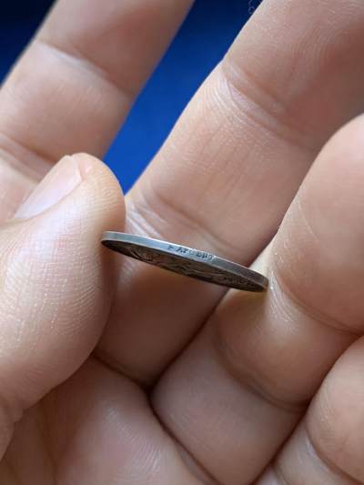 《竞宝斋》第484场 周日，周一，周二 3场连拍 （全场包邮）20级店铺 欢迎送拍 法国1868婚礼纪念银章 蜜蜂银标 3克 20.1mm