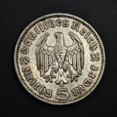 【淘币小摊】实时拍第九百零二拍   银币场    每周一统一发货 德国1935年5马克银币J厂