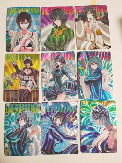 第114期阳大大卡牌拍卖第114期（持续收拍品，周五晚上九点截拍，进群福利早知道） 大卡道 一拳超人粗闪19张卡 均含吹雪