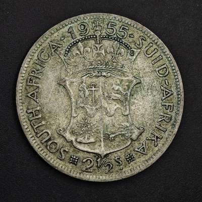 【淘币小摊】实时拍第九百零二拍   银币场    每周一统一发货 南非1955年伊丽莎白二世2.5先令银币