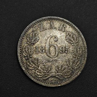 【淘币小摊】实时拍第九百零二拍   银币场    每周一统一发货 南非德兰士瓦1895年6便士银币