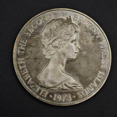 【淘币小摊】实时拍第九百零二拍   银币场    每周一统一发货 英属维尔京群岛1973年军舰鸟1元精制银币