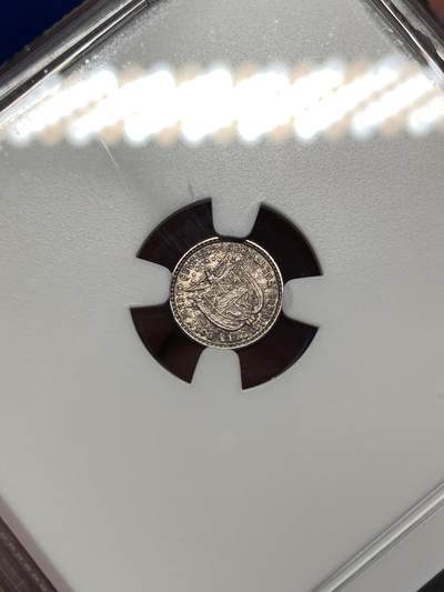 《竞宝斋》第484场 周日，周一，周二 3场连拍 （全场包邮）20级店铺 欢迎送拍 NGC MS62 巴拿马1904年2.5分小银币，世界最小机制银币，稀少珍珠币