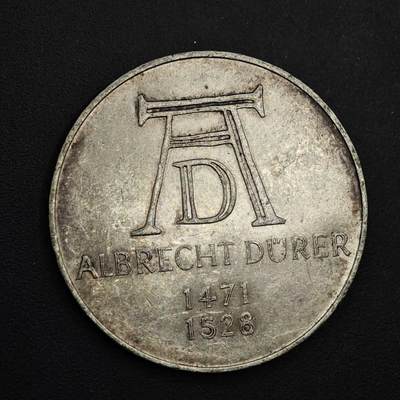 【淘币小摊】实时拍第九百零二拍   银币场    每周一统一发货 德国1971年阿尔布雷希特·丢勒诞辰500周年5马克银币