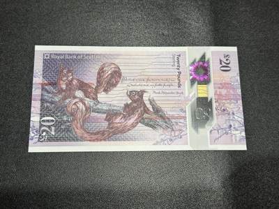 《外钞收藏家》第六百三十一期（五一假期场）（长期征集拍品、欢迎藏友们联系合作） 2019年苏格兰皇家银行20镑 全新UNC 无47