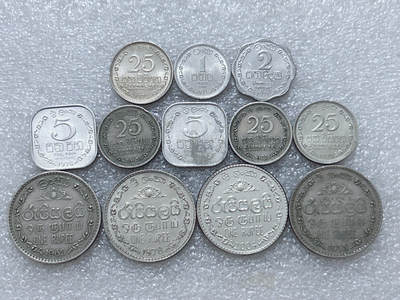 第一海外回流一元起拍收藏 散集专场  第313期 - 斯里兰卡硬币🇱🇰12枚