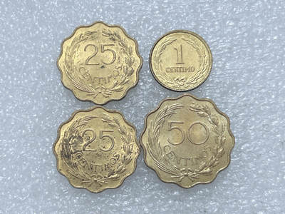 第一海外回流一元起拍收藏 散集专场  第313期 巴拉圭硬币 4枚