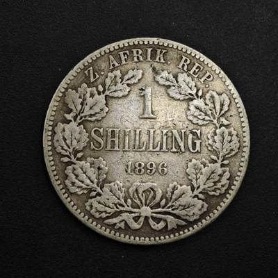 【淘币小摊】实时拍第九百零二拍   银币场    每周一统一发货 南非德兰士瓦1896年1先令银币