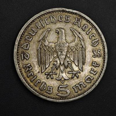 【淘币小摊】实时拍第九百零二拍   银币场    每周一统一发货 德国1935年5马克银币A厂