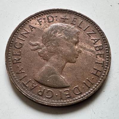 🌹外币初藏🌹🐯2026年第48场   每周二四六晚8️⃣点  大洋洲硬币专场 澳大利亚 1961年 半便士 a