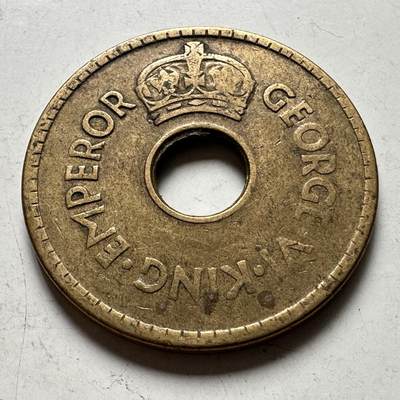 🌹外币初藏🌹🐯2026年第48场   每周二四六晚8️⃣点  大洋洲硬币专场 英属斐济 1943年 乔治六世 1便士黄铜币 b