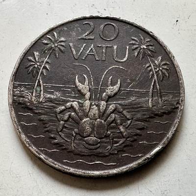 🌹外币初藏🌹🐯2026年第48场   每周二四六晚8️⃣点  大洋洲硬币专场 瓦努阿图 1983年 20瓦图 e