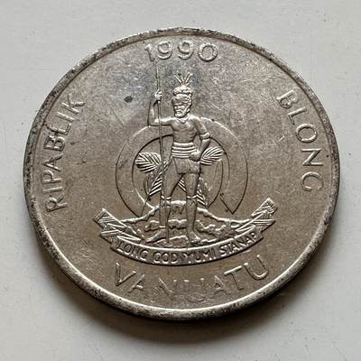 🌹外币初藏🌹🐯2026年第48场   每周二四六晚8️⃣点  大洋洲硬币专场 瓦努阿图 1990年 50瓦图 