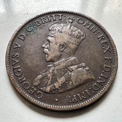 🌹外币初藏🌹🐯2026年第48场   每周二四六晚8️⃣点  大洋洲硬币专场 澳大利亚 1915年 乔治五世 半便士 特年