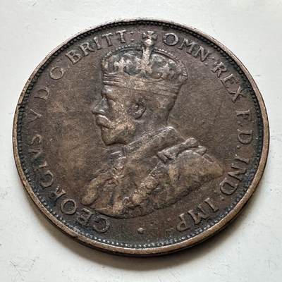 🌹外币初藏🌹🐯2026年第48场   每周二四六晚8️⃣点  大洋洲硬币专场 澳大利亚 1919年 乔治五世 一便士 a