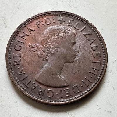 🌹外币初藏🌹🐯2026年第48场   每周二四六晚8️⃣点  大洋洲硬币专场 澳大利亚 1961年 半便士 c