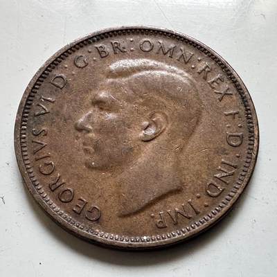 🌹外币初藏🌹🐯2026年第48场   每周二四六晚8️⃣点  大洋洲硬币专场 澳大利亚 1941年 乔治六世 半便士 