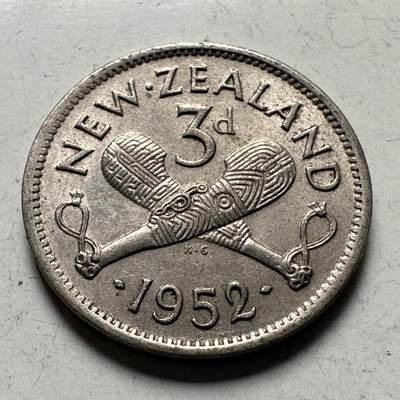 🌹外币初藏🌹🐯2026年第48场   每周二四六晚8️⃣点  大洋洲硬币专场 新西兰1952年 三便士 