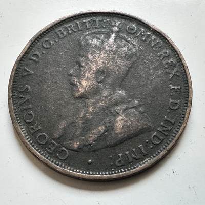 🌹外币初藏🌹🐯2026年第48场   每周二四六晚8️⃣点  大洋洲硬币专场 澳大利亚 1911年 乔治五世 一便士 b