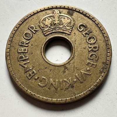 🌹外币初藏🌹🐯2026年第48场   每周二四六晚8️⃣点  大洋洲硬币专场 英属斐济 1942年 乔治六世 1便士黄铜币 b