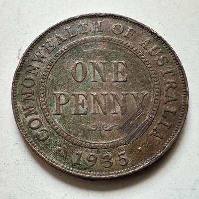 🌹外币初藏🌹🐯2026年第48场   每周二四六晚8️⃣点  大洋洲硬币专场 澳大利亚 1935年 乔治五世 一便士 