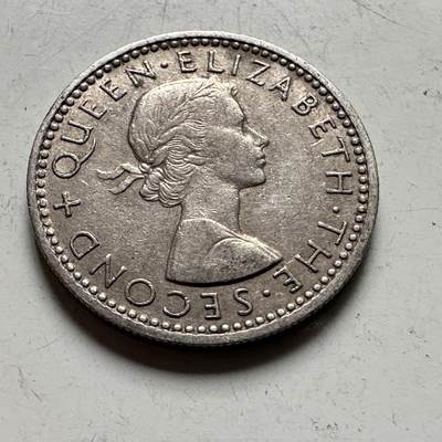 🌹外币初藏🌹🐯2026年第48场   每周二四六晚8️⃣点  大洋洲硬币专场 新西兰1962年 6便士 