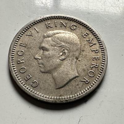 🌹外币初藏🌹🐯2026年第48场   每周二四六晚8️⃣点  大洋洲硬币专场 新西兰1947年 三便士