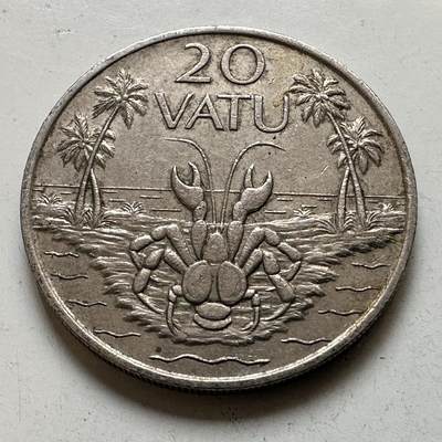 🌹外币初藏🌹🐯2026年第48场   每周二四六晚8️⃣点  大洋洲硬币专场 瓦努阿图 1983年 20瓦图 d