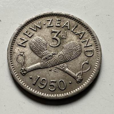 🌹外币初藏🌹🐯2026年第48场   每周二四六晚8️⃣点  大洋洲硬币专场 新西兰1950年 三便士