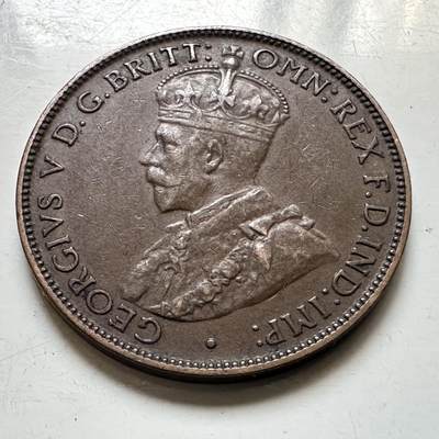 🌹外币初藏🌹🐯2026年第48场   每周二四六晚8️⃣点  大洋洲硬币专场 澳大利亚 1917年 乔治五世 半便士