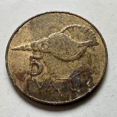 🌹外币初藏🌹🐯2026年第48场   每周二四六晚8️⃣点  大洋洲硬币专场 瓦努阿图 1983年 5瓦图