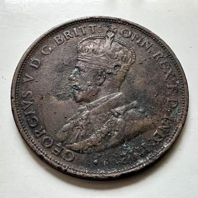 🌹外币初藏🌹🐯2026年第48场   每周二四六晚8️⃣点  大洋洲硬币专场 澳大利亚 1919年 乔治五世 一便士 c