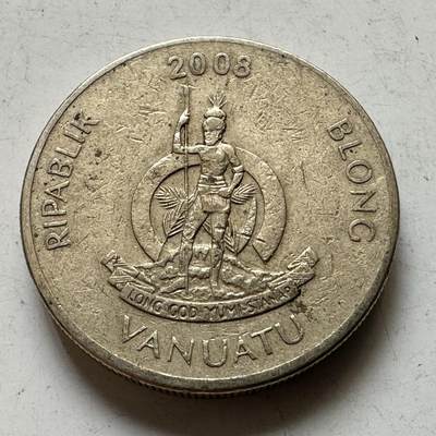 🌹外币初藏🌹🐯2026年第48场   每周二四六晚8️⃣点  大洋洲硬币专场 瓦努阿图 2008年 100瓦图 